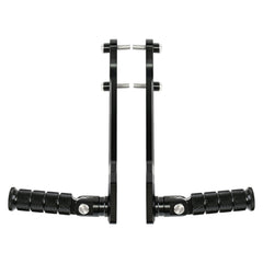Woodniu Racein CNC Aluminum Rear Passenger Footpegs Kit for Talaria Sting - Foldable Anti-Slip Rear Footrest Brackets