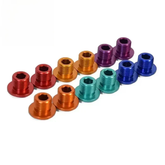 Woodniu Racein Colored Aluminum Front Axle Bolts Set - Front Fork Screws for Surron Light Bee X Segway X160 X260 Off-Road Motorcycle
