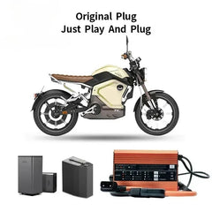 For Super SOCO TS TC MAX Charger 12A Adjustable High Current Fast Charging Outdoor Motorcycle Accessories TC-MAX