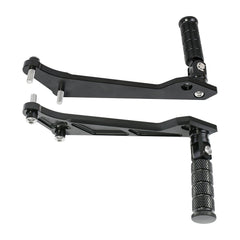 Woodniu Racein CNC Aluminum Rear Passenger Footpegs Kit for Talaria Sting - Foldable Anti-Slip Rear Footrest Brackets