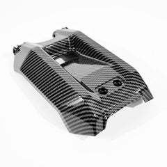 Woodniu Racein Glossy Carbon Fiber Battery Cover - Direct Bolt-On Battery Compartment Lid for Surron Light Bee X/S & Segway X160/X260 Electric Dirt Bike