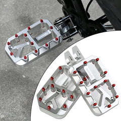 Woodniu Racein Surron Light Bee X Foot Pegs Pedals - CNC Aluminum Wide Platform Footrest Pedals for Surron Light Bee X & Segway X160 X260 Electric Dirt Bike