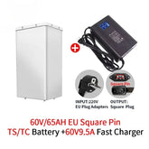 For Super SOCO TS TC TSX Battery 60V 65AH Bluetooth APP Controller Charger Replacement Motorcycle Accessories Batteries