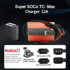 Suitable for Super SOCO TC TS TC-MAX High Current Charger 12A Fast Charging Communication Protocol Compatible