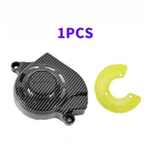 Motorcycle Motor Protection Cover For Light Bee Water Transfer Carbon Fiber Motor Pulley Guard Sur-Ron Off-Road Bike Accessories