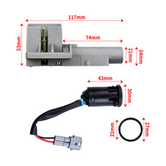 Woodniu Racein Ignition Key Switch Set for Talaria Sting / X3 / MX3 / MX4 - Complete Ignition Lock Assembly with Keys