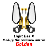 Woodniu Racein Adjustable Side Rearview Mirrors - Color Accent Handlebar Mirrors for Surron Light Bee X S Off-Road Motorcycle