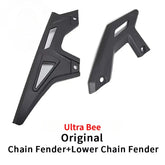 For Surron Ultra Bee Carbon Fiber Upper and Lower Chain Fende Water Transfer Motorcycles Part for Surron UB E-bike Off-road Part