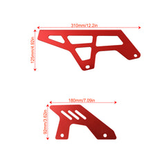 Woodniu Racein CNC Chain Guard Set - Lower Chain & Sprocket Protector Covers for Surron Ultra Bee Off-Road Motorcycle