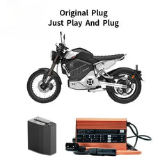 For Super SOCO TC MAX Charger 12A Adjustable High Current Fast Charging Outdoor Motorcycle Accessories TC-MAX