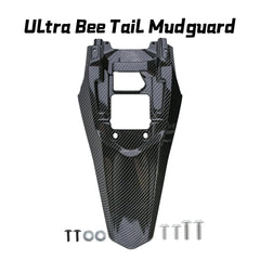 For Ultra Bee Modified Carbon Fiber Parts Upgraded Tail Mudguard Electric Dirt Bike Spare Parts
