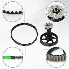 Woodniu Racein Primary Drive Pulley & Belt Kit for Surron Light Bee X - Complete Jackshaft Assembly with Reinforced Drive Belt
