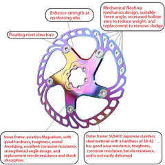 For SurRon Light Bee X S Front Disc Brake Lightweight Floating Disc E-bikes Off-road Bicycle Dirtbikes For SURRON Accessories