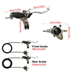 Woodniu Racein Surron Hyper Bee Mineral Oil Hydraulic Disc Brake Kit - Front & Rear Brake Lever & Caliper Set for Surron Hyper Bee Electric Dirt Bike