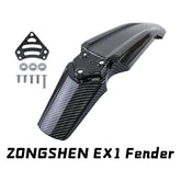 For Zongshen CINECO EX1 Motorcycles Fender Electric Dirt Bikes Carbon Fiber Front Mudguard for ZONGSHEN EX1 Motorcycles Accessories