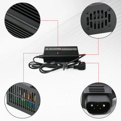 Woodniu Racein Super SOCO TCMAX 83V 10A Original Lithium Battery Charger - OEM Fast Charger for Super SOCO TCMAX Electric Motorcycle (EU/UK Plug)