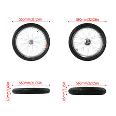 Woodniu Racein Surron Light Bee X 17-inch Supermoto Wheel Set - 17" On-Road Wheel Set (No Brake Discs/Sprockets/Chain) for Surron Light Bee X Electric Dirt Bike