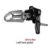 For SURRON Ultra Bee Silver Foot Pedals Assemblies Special Accessories Left and Right Pedal Assembly for Surron Motorcycle Parts