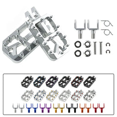 Woodniu Racein Surron Light Bee X/S Foot Pegs Kit - Wide Footpegs + Brackets + Reinforcement Bar Shaft Set for Surron Light Bee X & S Electric Dirt Bike