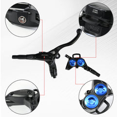 Woodniu Racein 2025 New Integrated Brake Kit - Front & Rear Hydraulic Brake Assembly for Surron Light Bee X & Segway X260 Electric Dirt Bike