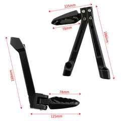 Woodniu Racein Surron Ultra Bee Rear Passenger Foot Pegs Kit - Folding Extended Rear Seat Passenger Foot Rest Assembly for Surron Ultra Bee Electric Dirt Bike
