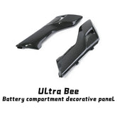 For SURRON Ultra Bee Water Transfer Battery Compartment Decorative Panel Cover Carbon Fiber E-bikes Part for Surron Motorcycles