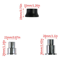 Woodniu Racein Surron Light Bee X Wheel Hub Spacers Kit - Front & Rear Axle Bushings for Surron Light Bee X & Segway X160 X260 Electric Dirt Bike