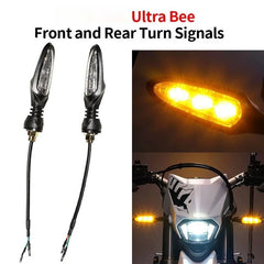 Woodniu Racein LED Turn Signals Set - Front and Rear Indicators for Surron Ultra Bee Off-Road Motorcycle