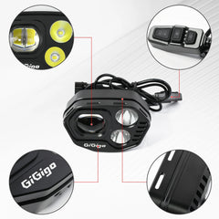 Woodniu Racein Surron Ultra Bee LED Headlight - Triple 3-LED Replacement Headlight for Surron Ultra Bee Electric Dirt Bike