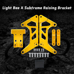 Woodniu Racein CNC Seat Riser Kit - Subframe Raising Bracket for Surron Light Bee X S Segway X160 X260 Off-Road Motorcycle