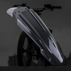 Woodniu Racein Carbon Fiber Style Front Fender - Mudguard for Zongshen CINECO EX1 Off-Road E-Bike