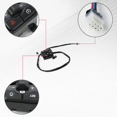 Woodniu Racein Super SOCO CUX Right Handlebar Switch Assembly - Right Handlebar Control Switch Right Switch Cluster for Super SOCO CUX Electric Scooter