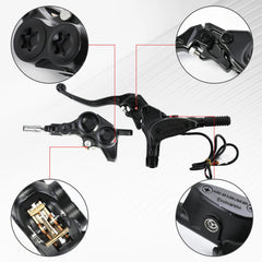 Woodniu Racein Surron Light Bee X Rear Brake Kit - Complete Hydraulic Brake Assembly for Surron Light Bee X & Segway X160 X260 Electric Dirt Bike