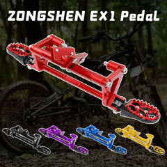 Woodniu Racein CNC Foot Pegs Assembly - Footrest Pedals for Zongshen CINECO EX1 Off-Road E-Bike