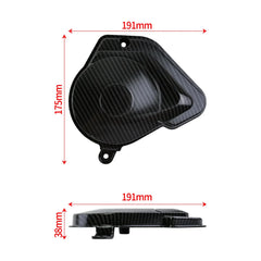 Woodniu Racein Carbon Fiber Motor Cover for Talaria Sting MX3 MX4 - Protective Carbon Fiber Motor Guard