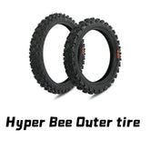 60/100-14 Front+70/100-12 Rear Wheel Outer Tire for Surron Hyper Bee Wheel Kit Electric Dirt Bike Motorcycles Accessories