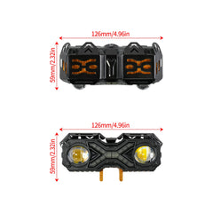 Woodniu Racein Surron Light Bee X Dual LED Headlight Upgrade Kit - Dual Projector Beam Headlight Assembly for Surron Light Bee X Electric Dirt Bike