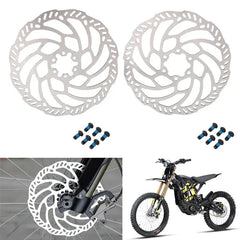 Woodniu Racein Surron Light Bee X/S Brake Disc - Ventilated Wave Brake Rotor (Choose Front or Rear) for Surron Light Bee X & S Electric Dirt Bike
