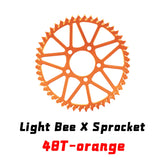 For Surron Light Bee S X Sprocket 48T 52T Tooth Plate Wheel Rear Chain Sprocket for Sur Ron for Segway X160 X260 Motorcycle Part