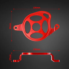 Woodniu Racein Surron Light Bee X CNC Motor Cover - Aluminum Motor Guard Housing Cover for Surron Light Bee X/S & Segway X160 X260 Electric Dirt Bike