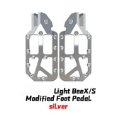 Silver Pedals for Surron Light Bee X Segway X160 X260 New Customized Modified Pedals Foot Pegs E-Bike for SurRon Motorcycle Part