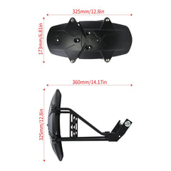 Woodniu Racein Surron Light Bee X/S Rear Fender with Bracket Kit - Rear Mudguard Splash Guard for Surron Light Bee X/S & Segway X260 Electric Dirt Bike