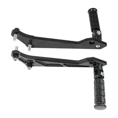 Woodniu Racein CNC Aluminum Rear Passenger Footpegs Kit for Talaria Sting - Foldable Anti-Slip Rear Footrest Brackets for Two-Up Riding