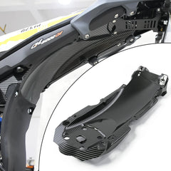 Woodniu Racein Surron Ultra Bee Rear Fender Middle Section - Carbon Fiber Style Seat Fender Mount Base for Surron Ultra Bee Electric Dirt Bike