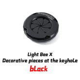 Motrcycles Keyhole Cover for Surron Light Bee X Silver Back Keyhole Decoration Cover Electric Dirt Bike Motorcycle Accessories