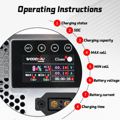 Woodniu Racein Surron Ultra Bee 20A Battery Charger - Smart Fast Lithium Battery Charger (EU/UK/AU Options) for Surron Ultra Bee Electric Dirt Bike