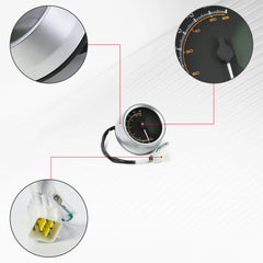 Woodniu Racein Super SOCO TC Speedometer - Analog Speedometer Speedometer Gauge for Super SOCO TC Electric Scooter