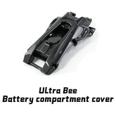 Woodniu Racein Surron Ultra Bee Battery Compartment Cover - Carbon Fiber Style Battery Tray Protector for Surron Ultra Bee Electric Dirt Bike