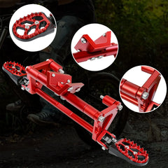 Woodniu Racein CNC Foot Pegs Assembly - Footrest Pedals for Zongshen CINECO EX1 Off-Road E-Bike