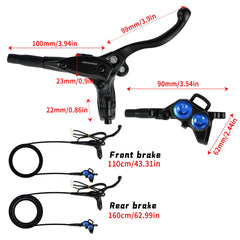 Woodniu Racein 2025 New Integrated Brake Kit - Front & Rear Hydraulic Brake Assembly for Surron Light Bee X & Segway X260 Electric Dirt Bike